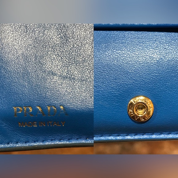 PRADA Signature Saffiano Leather Bifold Wallet 😍💙🦋 - Picture 11 of 17